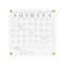 Martha Stewart Grayson Acrylic Dry Erase Wall Calendar w/Dry Erase Marker and Mntng Hrdwr, 14in. Sq, Clr w/Blk Prnt BR-AC-3636-BK-CLRBK-MS - alternate 5